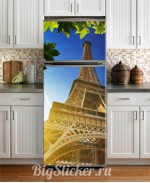 Наклейка на холодильник Эйфелева башня А018